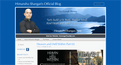 Desktop Screenshot of himanshushangari.com