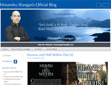 Tablet Screenshot of himanshushangari.com
